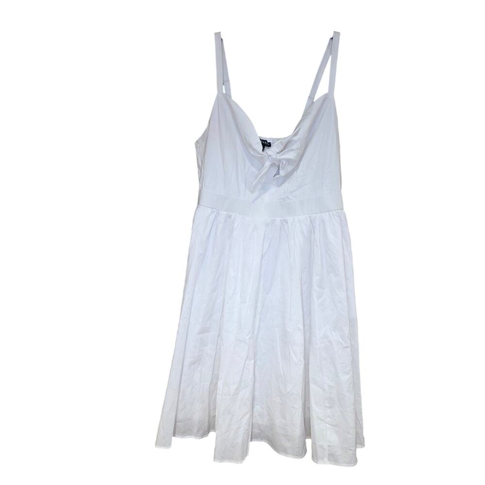 NWT Torrid,‎ white, tie-front skater dress sz 1X